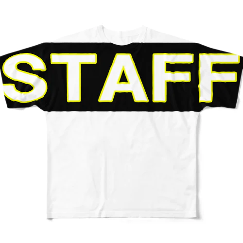 STAFF　ー片面ﾌﾟﾘﾝﾄ フルグラフィックTシャツ