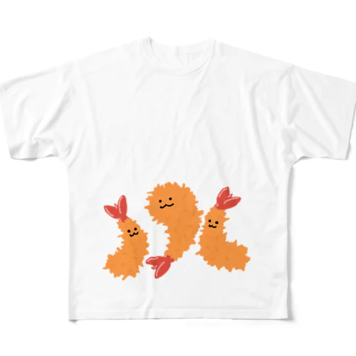 えびふらいず フルグラフィックTシャツ