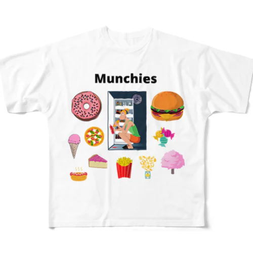 Munchies フルグラフィックTシャツ