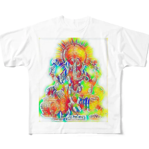 カラフルガネーシャ All-Over Print T-Shirt