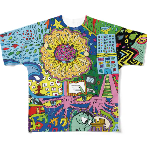 やばい世界 All-Over Print T-Shirt