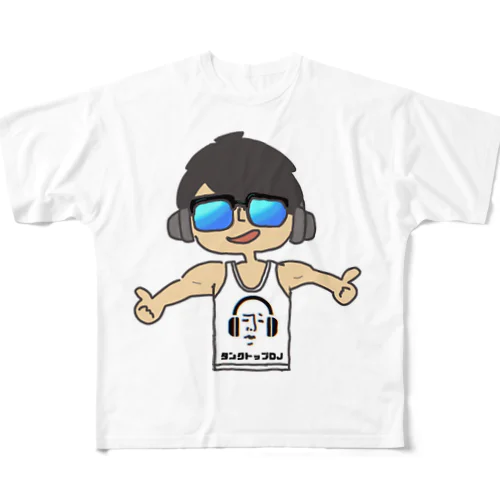 タンクトップDJ フルグラフィックTシャツ