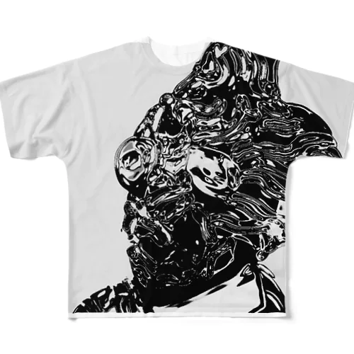 フロストアマゾン　ブラック All-Over Print T-Shirt