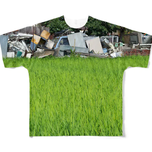 junkyard 田 フルグラフィックTシャツ