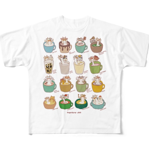 牛乳で割るとおいしい All-Over Print T-Shirt