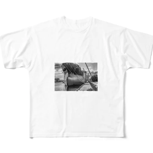 建造中の大型船 All-Over Print T-Shirt