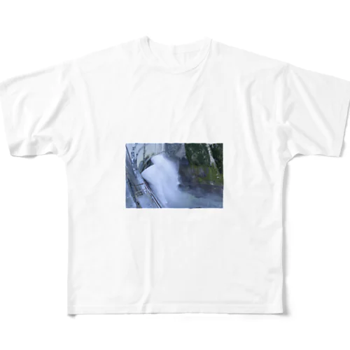黒部ダムの観光放水 All-Over Print T-Shirt
