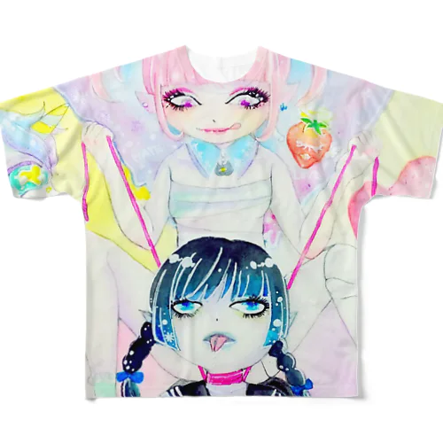 Love♡Hate All-Over Print T-Shirt