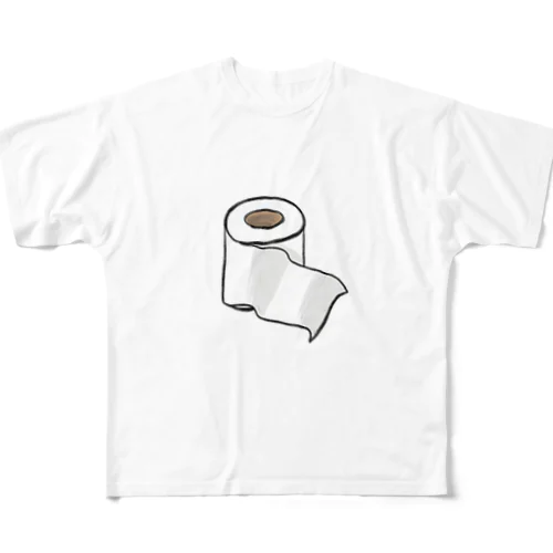 トイレットペーパー フルグラフィックTシャツ