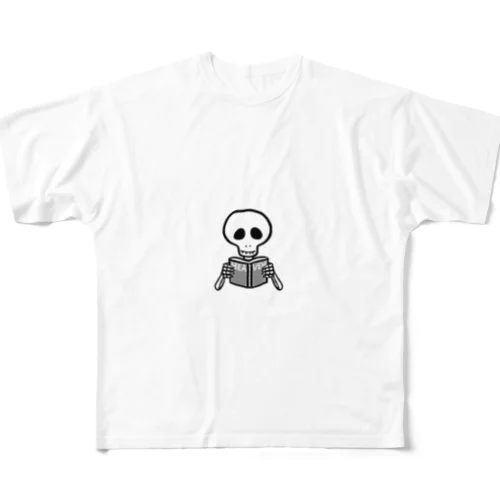 スカルンバ（読書） フルグラフィックTシャツ