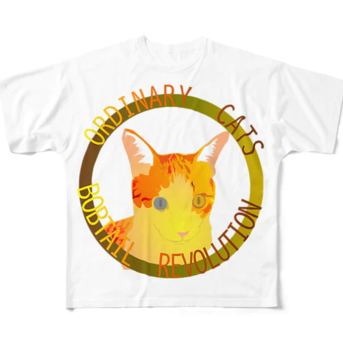 Ordinary Cats01h.t.(秋) フルグラフィックTシャツ