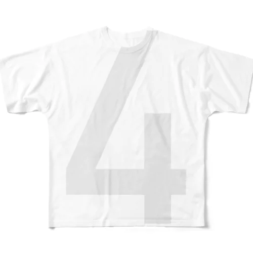 number 4 All-Over Print T-Shirt