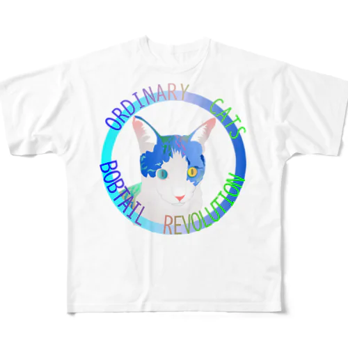 Ordinary Cats01h.t.(冬) フルグラフィックTシャツ