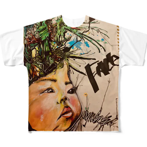 細胞爆発 All-Over Print T-Shirt