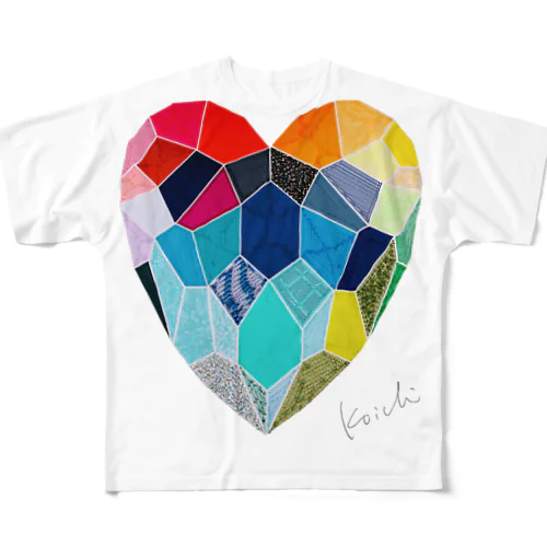 SIBUYA Heart グッズ All-Over Print T-Shirt