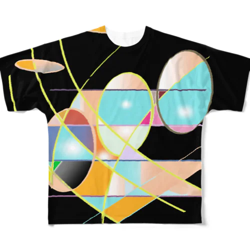 宇宙旅行 フルグラフィックTシャツ