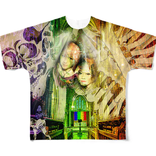 RainbowKitchen　座裏の古内裏Tシャツ All-Over Print T-Shirt