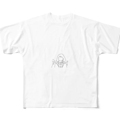 韓国　女の子 All-Over Print T-Shirt