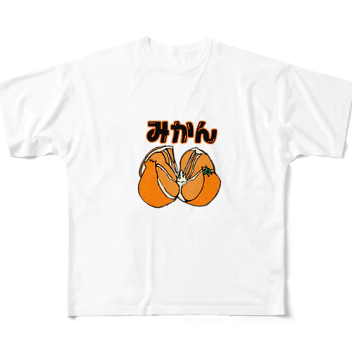 みんな大好きミカン🍊 フルグラフィックTシャツ