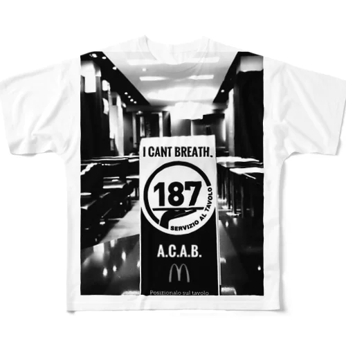 A.C.A.B フルグラフィックTシャツ