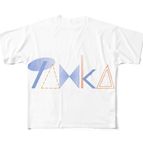 TANKA ロゴ１ フルグラフィックTシャツ