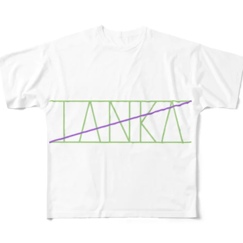 TANKAロゴ２ フルグラフィックTシャツ