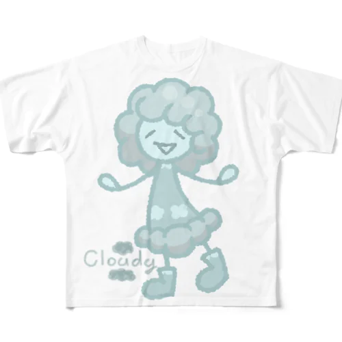 ウェザーず＊クモリちゃん All-Over Print T-Shirt