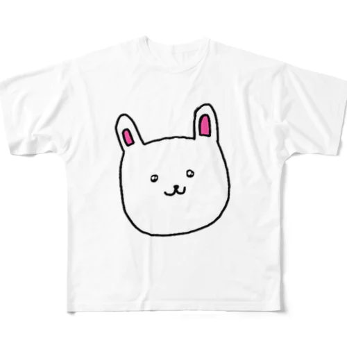 gumi_gumi うさちゃん フルグラフィックTシャツ