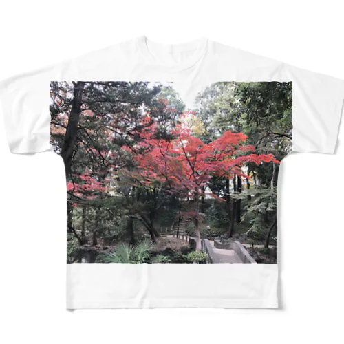 紅葉気分 フルグラフィックTシャツ