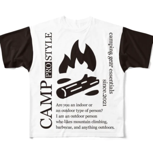 CAMP pro style All-Over Print T-Shirt