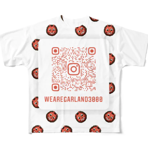 QR フルグラフィックTシャツ