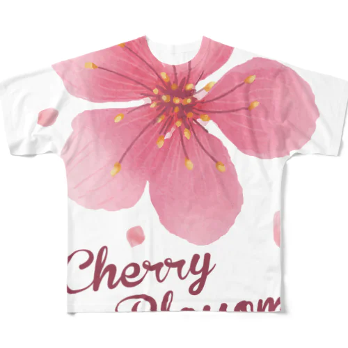 CHERRY BLOSSOM-桜の花びら- フルグラフィックTシャツ