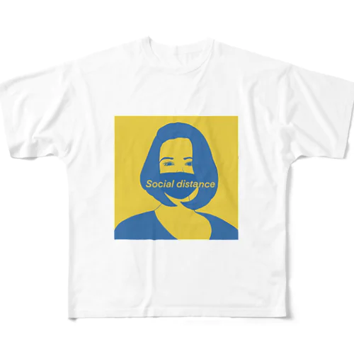 ソーシャル All-Over Print T-Shirt