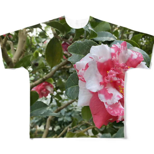 花 フルグラフィックTシャツ