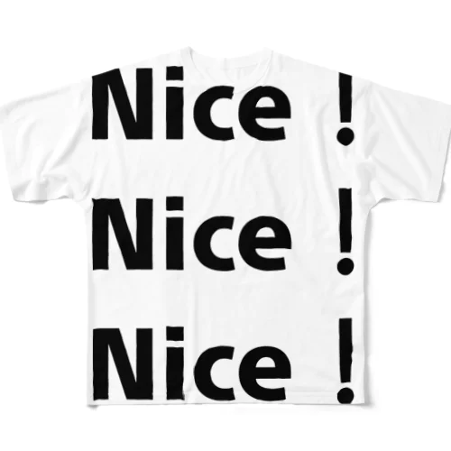 Nice！Nice！Nice！ フルグラフィックTシャツ