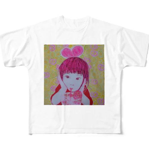 キリッと冷えた。温かい♥オンザロックはいかが？ All-Over Print T-Shirt