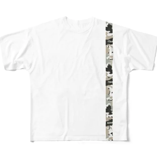 Let’s have a wonderful day!迷彩柄 All-Over Print T-Shirt