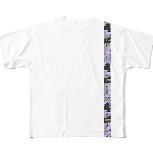 Let’s have a wonderful day!迷彩柄 All-Over Print T-Shirt