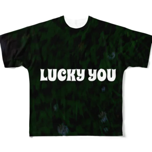 lucky you  フルグラフィックTシャツ