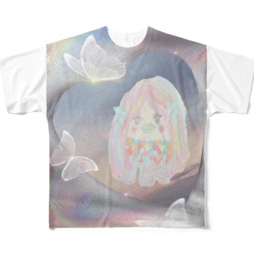 あまびえかたん All-Over Print T-Shirt