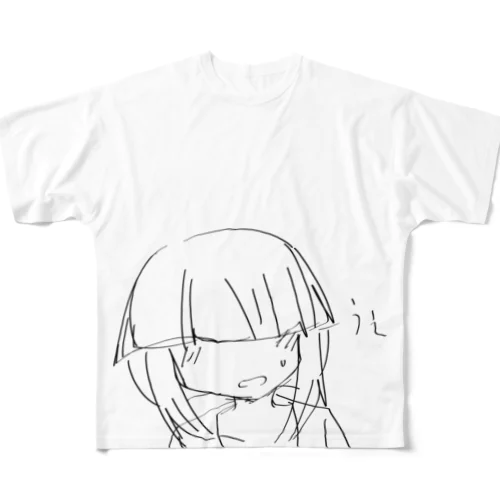 メカクレちゃん All-Over Print T-Shirt