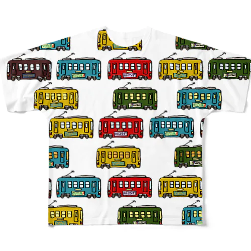 電車 All-Over Print T-Shirt