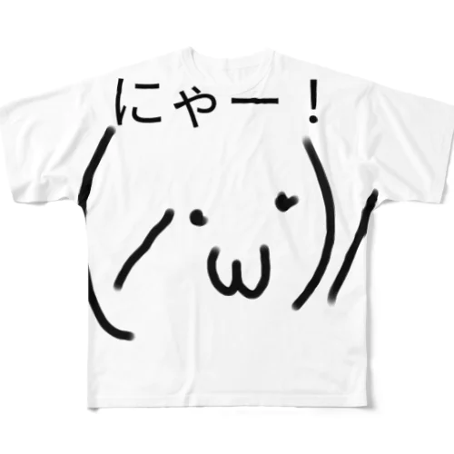 顔文字服2 All-Over Print T-Shirt