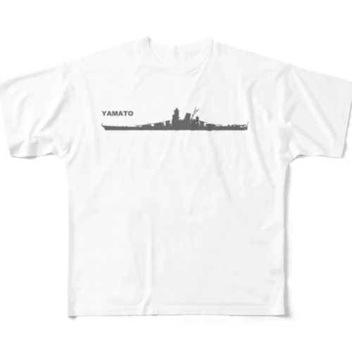 軍艦　大和（グレー） All-Over Print T-Shirt