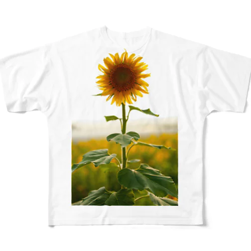 ヒマワリ All-Over Print T-Shirt