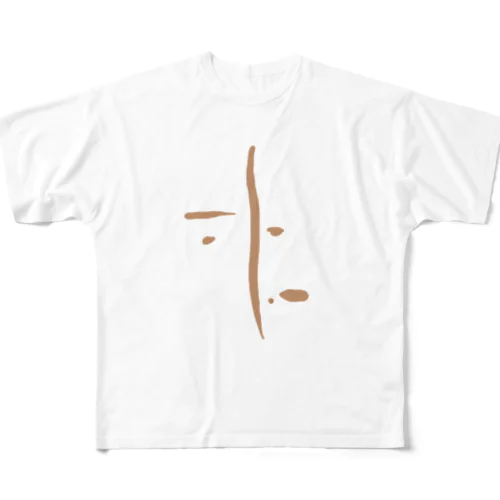 face -)- All-Over Print T-Shirt