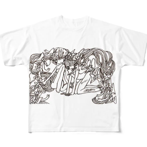 自分に恋してちゃん All-Over Print T-Shirt