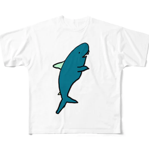 パステルサメ フルグラフィックTシャツ