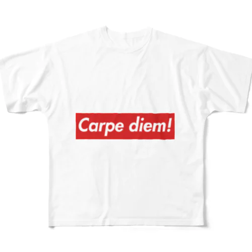 Your HappyのCarpe diem!版 All-Over Print T-Shirt