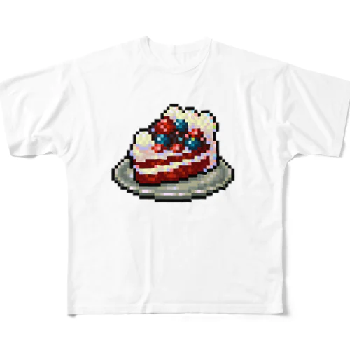 レッドベルベットケーキ フルグラフィックTシャツ